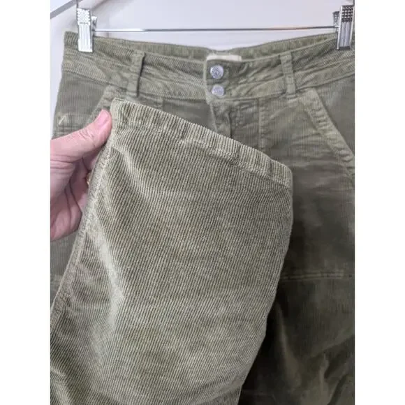 PILCRO The Wanderer Relaxed-Leg Corduroy Pants Women's Size 27 Sahara - Picture 5 of 12
